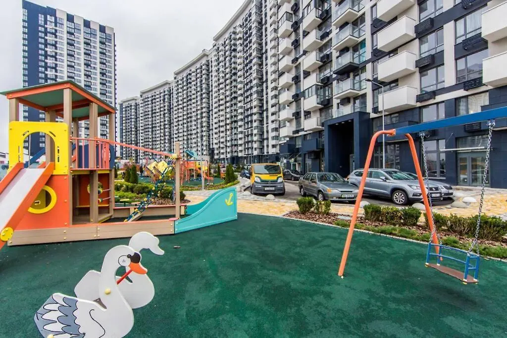 Apartment Новые Светлые Апартаменты Метро Славутич Ukraine